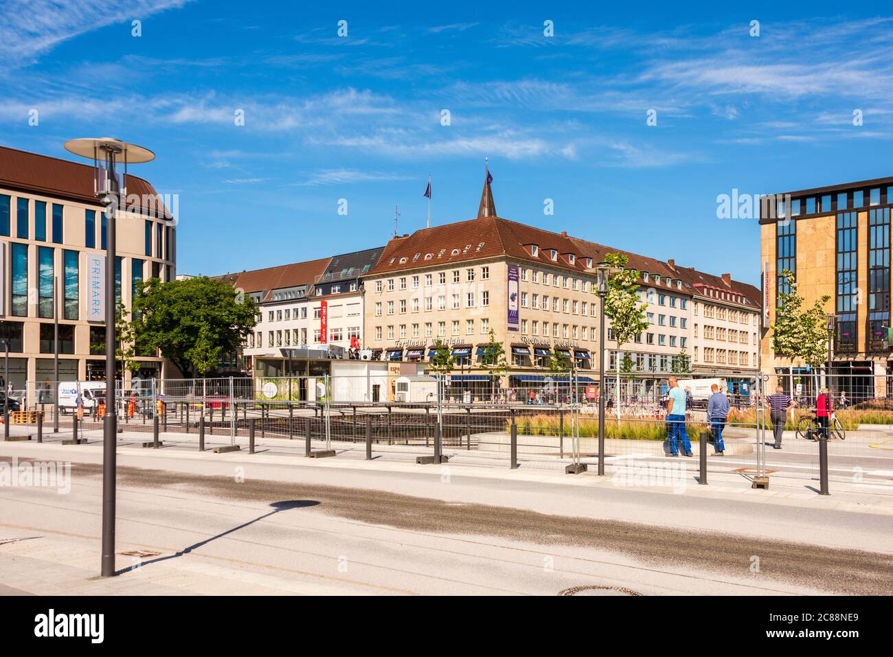 Kiel, Das Holsten-Fleet als künftiger Zentrumsmagnet in Kiels Zentrum kurz vor der Fertigstellung Stock Photo