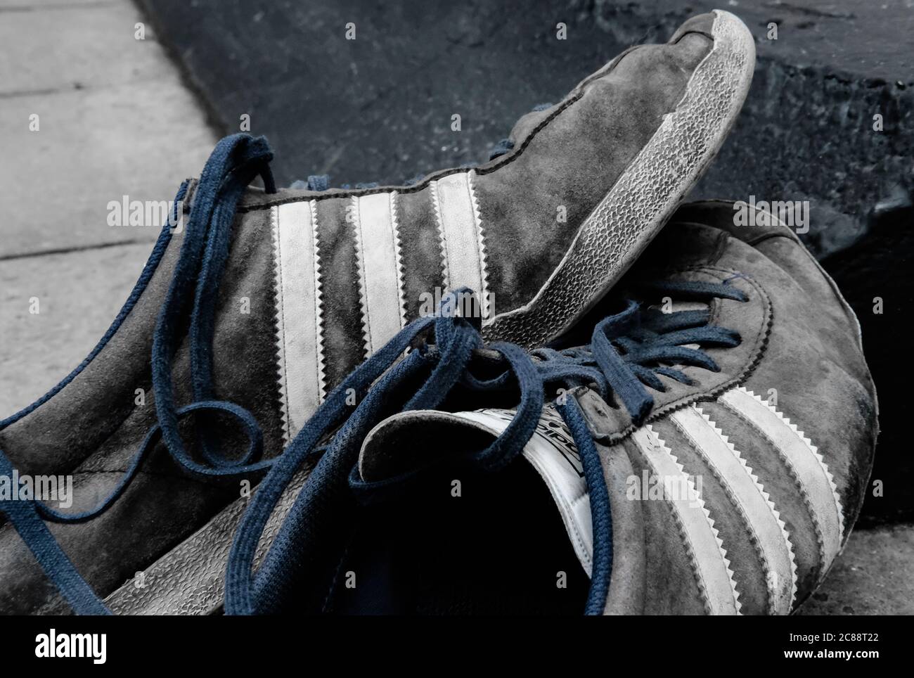 Adidas shoes worn hi-res stock photography and images - Alamy