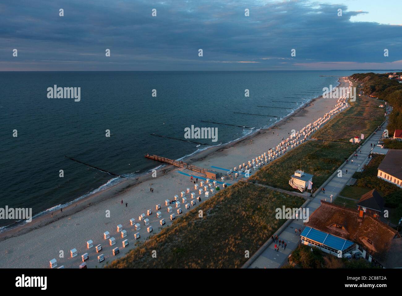 Kühlungsborn, baltic bath and sea, mecklenburg western pomerania, germany Stock Photo