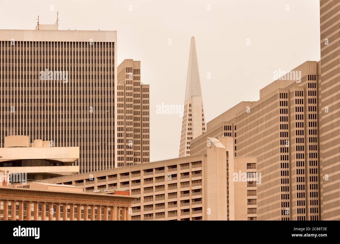 Buildings at Financial District of San Francisco, California, United States Stock Photo