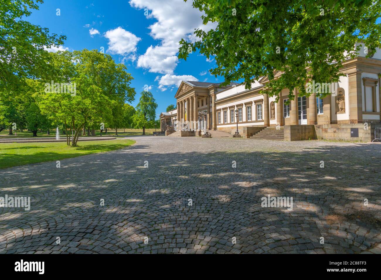 Museum Schloss Rosenstein or Castle Rosenstein, Rosensteinpark, City District Bad Cannstatt, City of Stuttgart, Baden-Württemberg, Germany, Europe Stock Photo