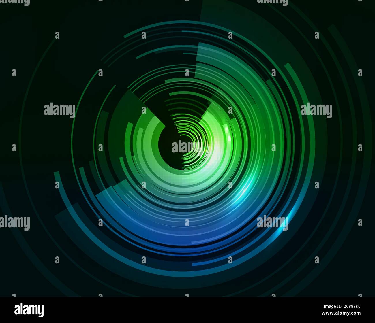 Abstract technical background with circles and stripes. Vector background for the design of interfaces, covers, presentations and your design Stock Vector