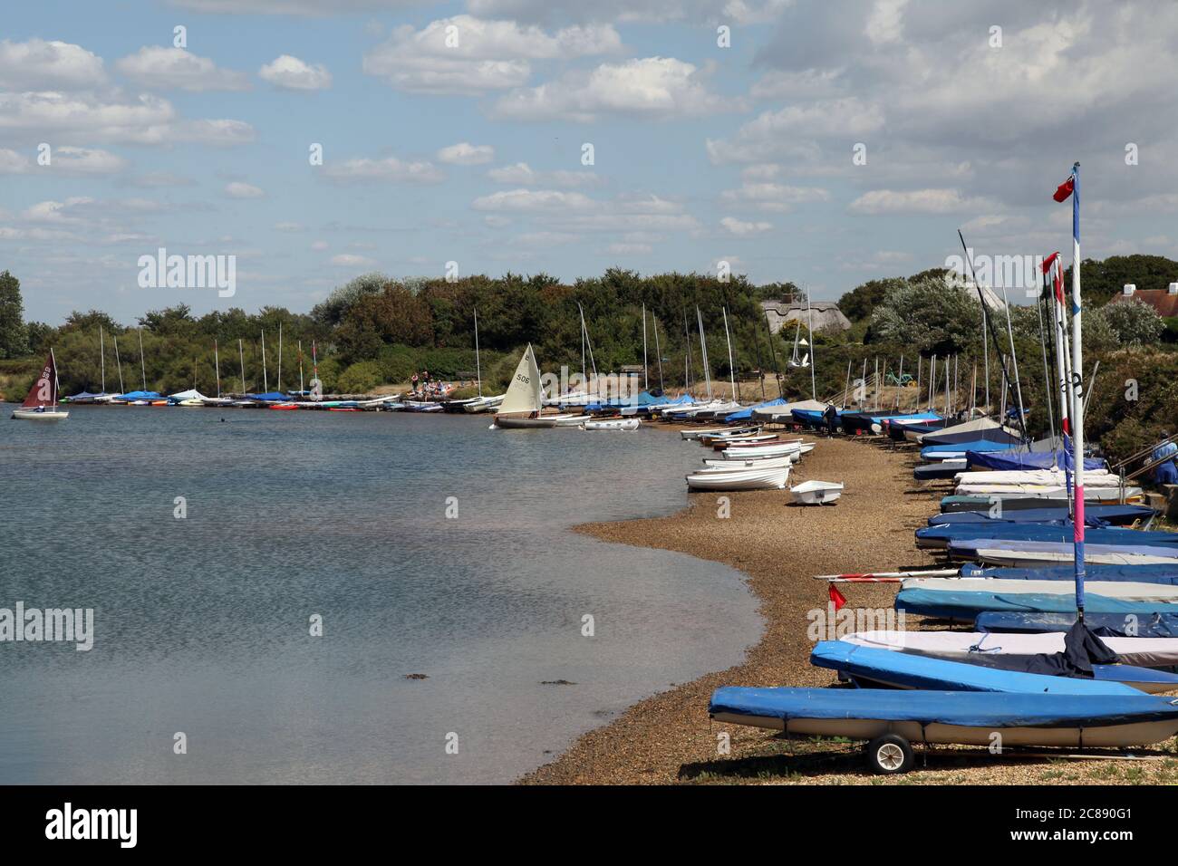 Snowhill Creek on a fair weather day, West Wittering, Chichester, UK, July 2020 Stock Photo
