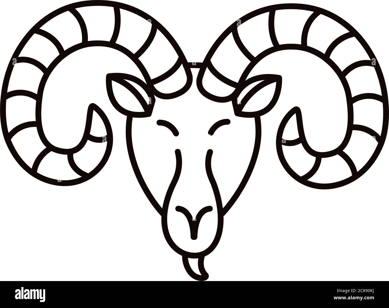 aries zodiac sign line style icon vector illustration design Stock ...