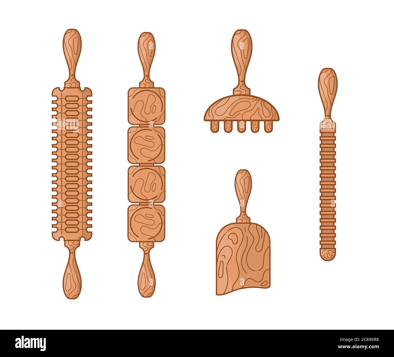 MADEROTHERAPY ICONS FOR BODY RELAXATION Stock Vector Image & Art - Alamy