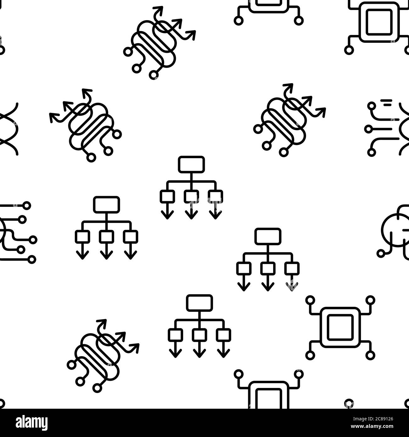 Finance data artificial intelligence Black and White Stock Photos ...