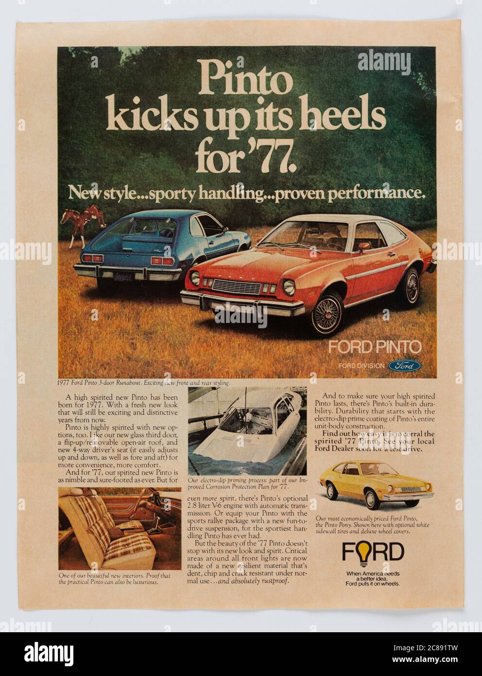 1970s ford cars for sale on Car Advertising 1970s High Resolution Stock Photography And Images Alamy