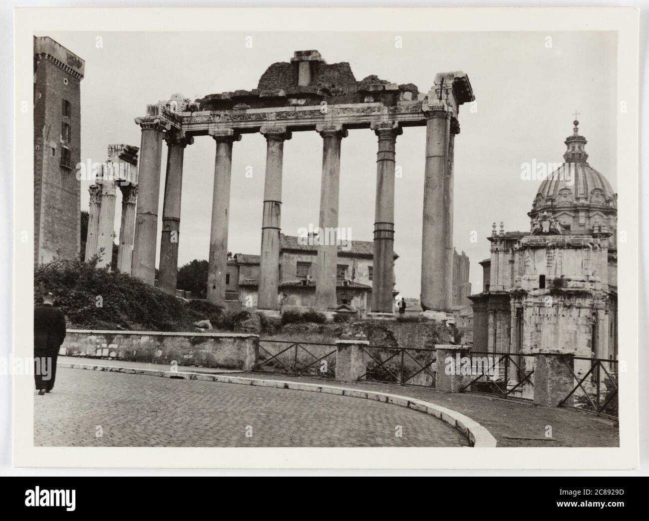 The roman forum in October 1951, Rome, Italy Stock Photo - Alamy