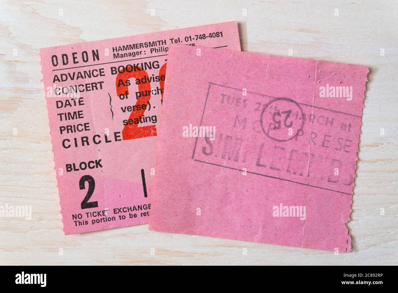 Ticket stub number hi-res stock photography and images - Alamy