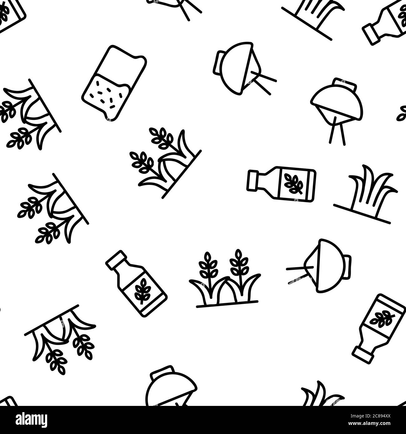 Rice Chinese Culture Vector Seamless Pattern Stock Vector Image & Art