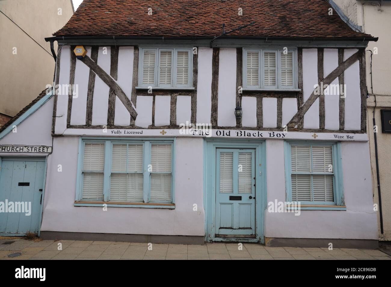 The Old Black Boy, Coggeshall, Essex Stock Photo