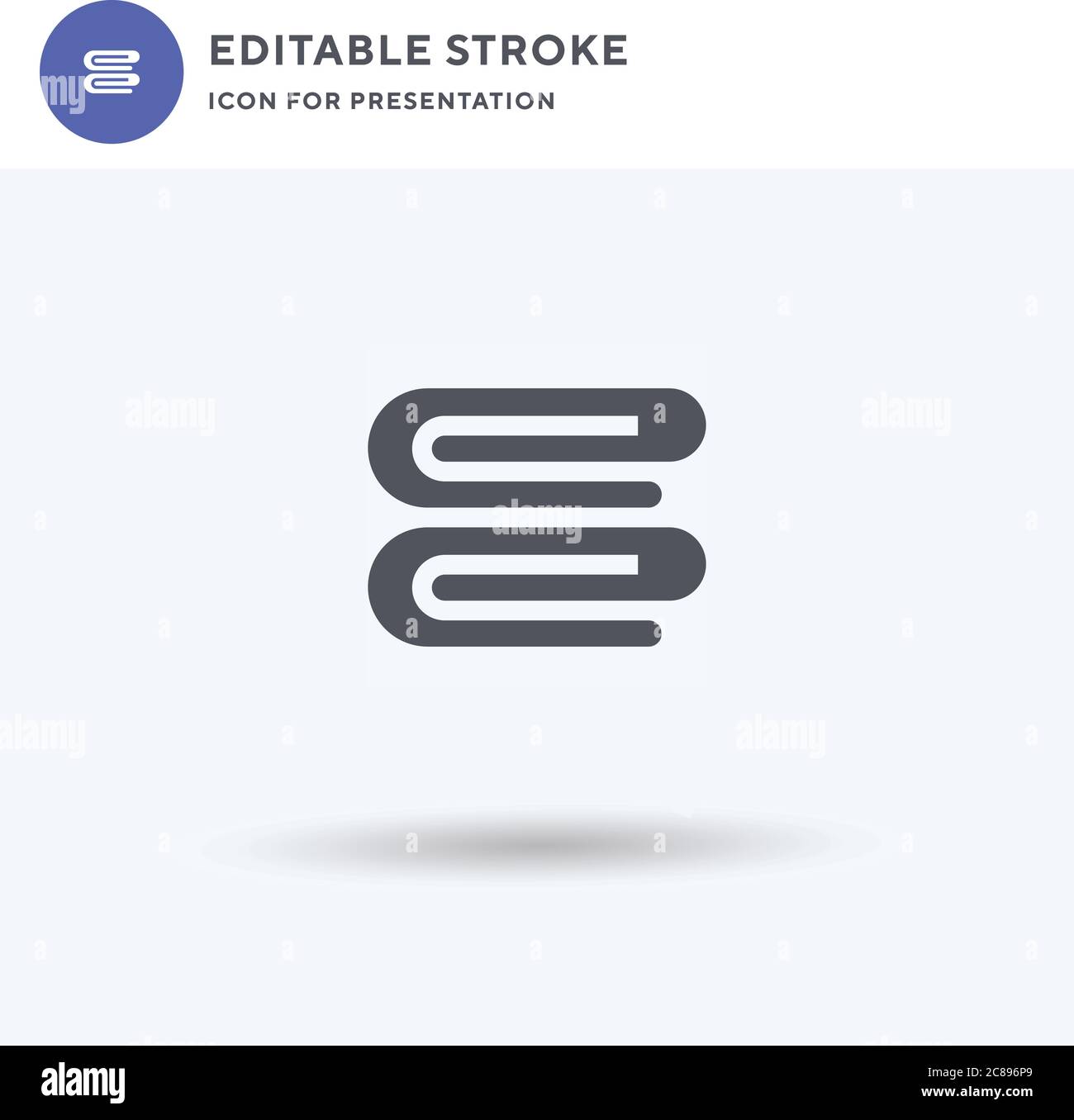 Blanket icon vector, filled flat sign, solid pictogram isolated on ...
