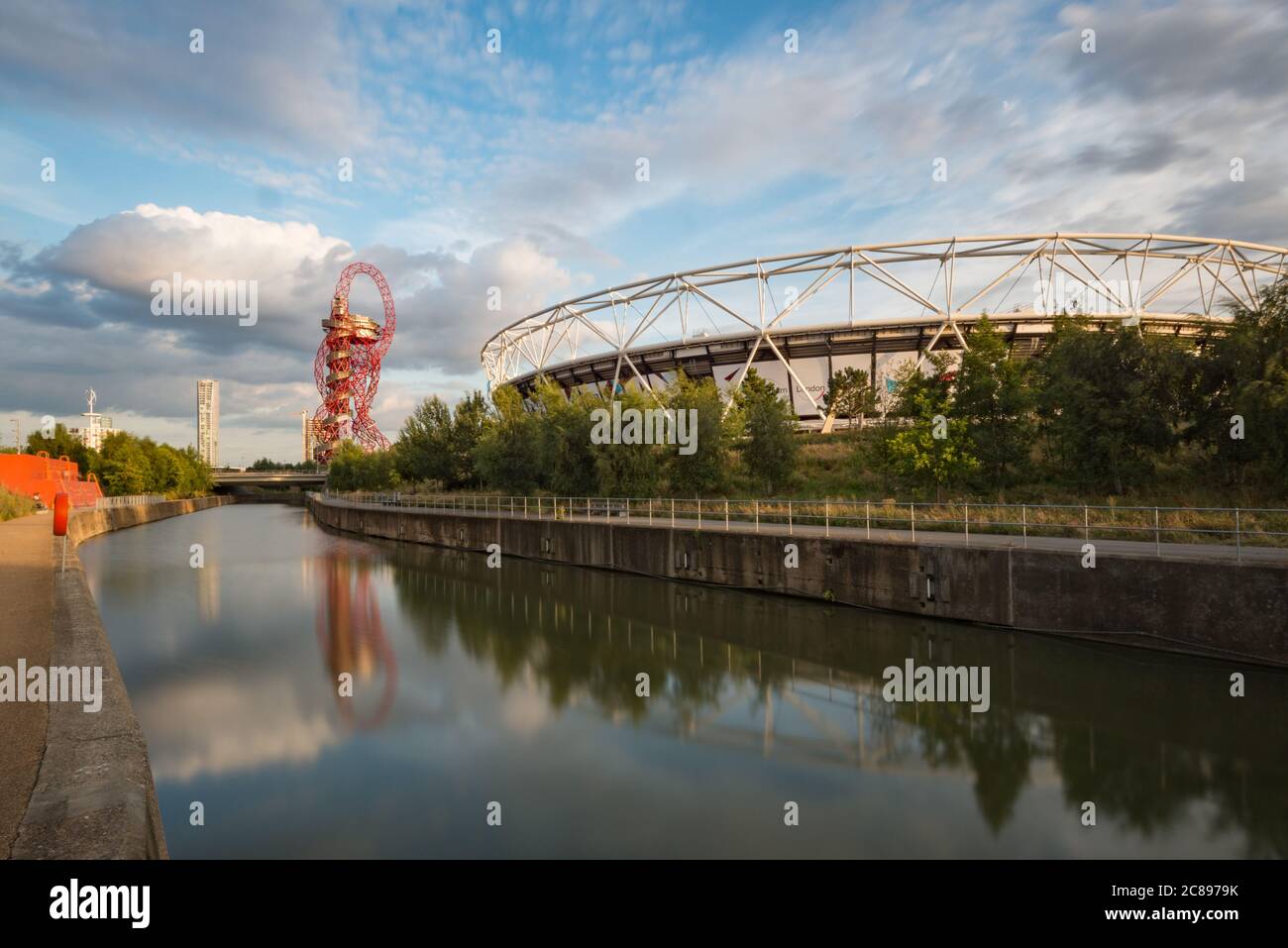 The Queen Elizabeth Olympic Park in Stratford, London, UK Stock Photo
