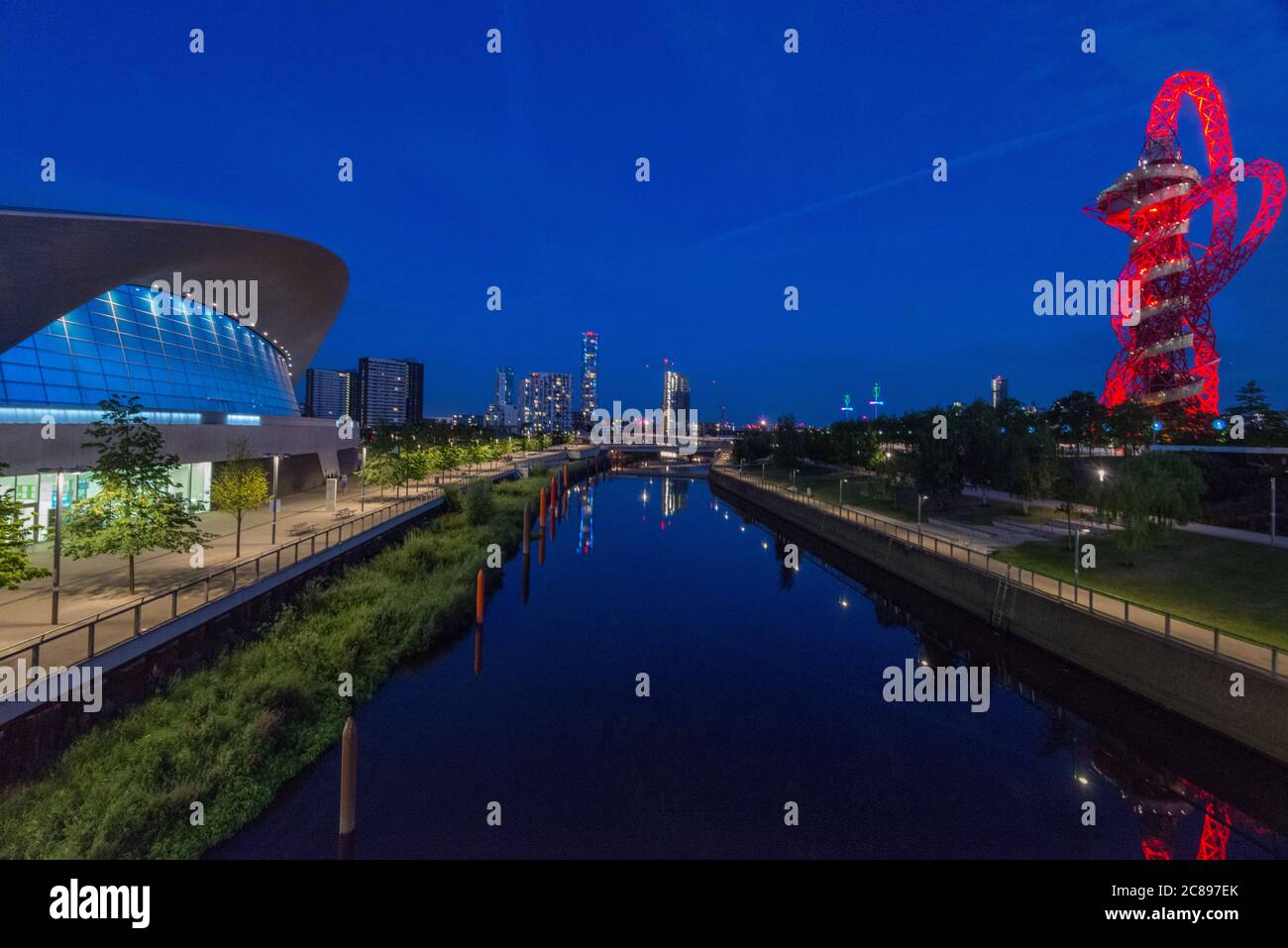 The Queen Elizabeth Olympic Park in Stratford, London, UK Stock Photo