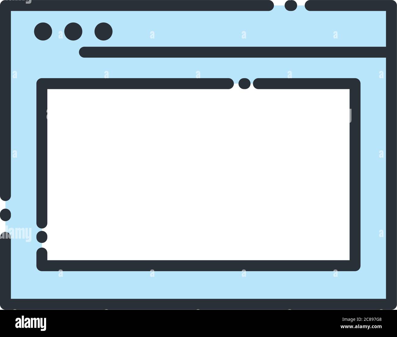 Website page line and fill style icon design, Technology internet media ...