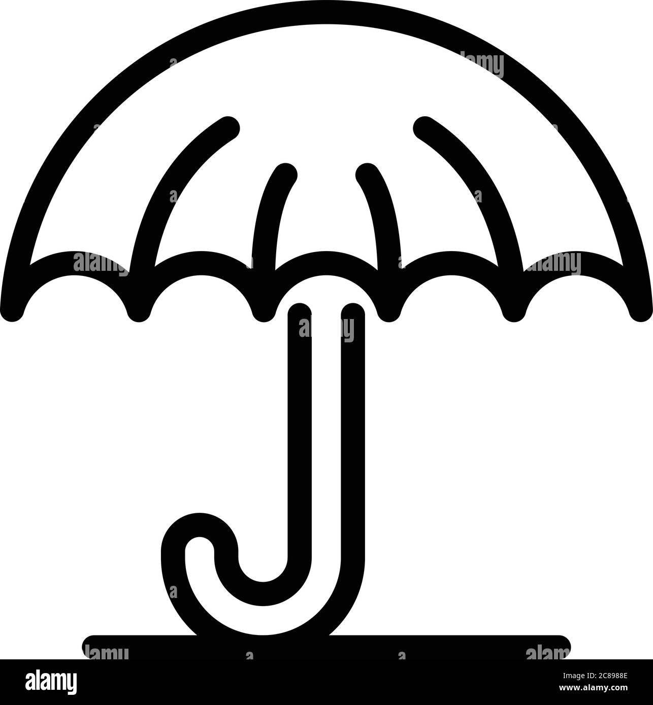 Trader umbrella icon, outline style Stock Vector Image & Art - Alamy