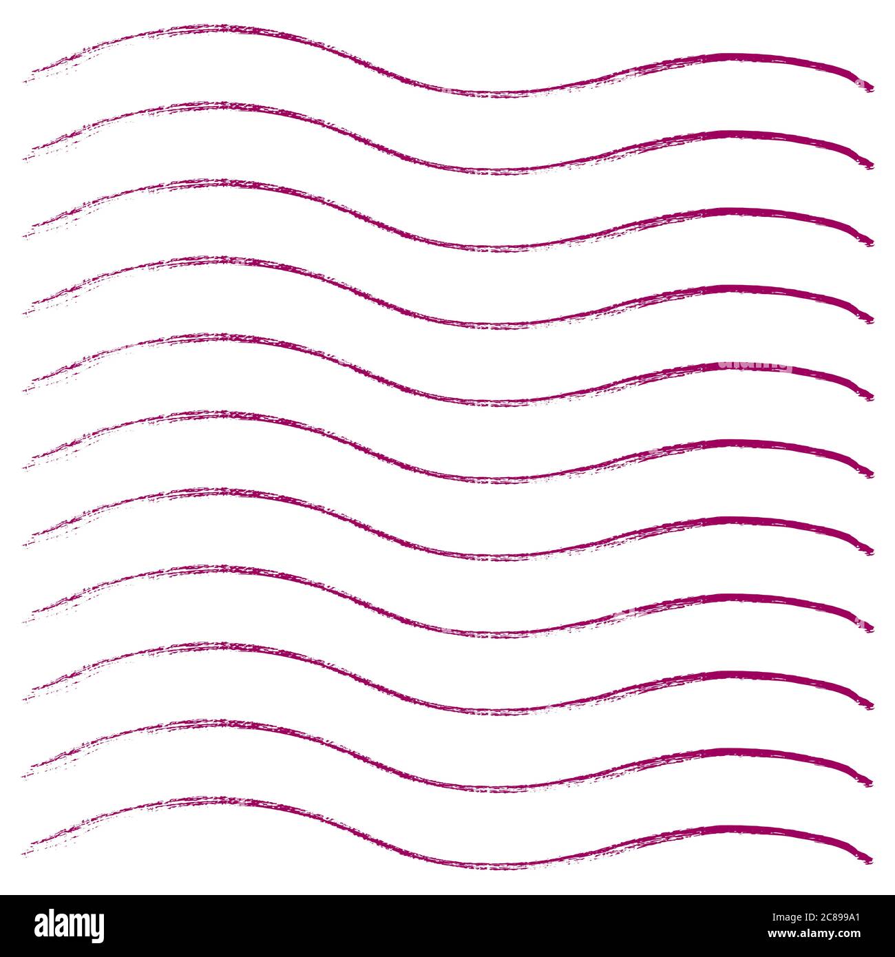 Ink pink grunge stripes set. Vector illustration. Stock Vector