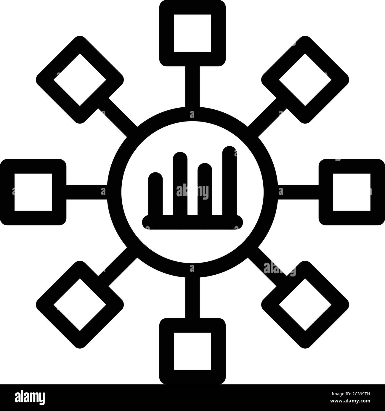 Trader scheme flower icon, outline style Stock Vector Image & Art - Alamy