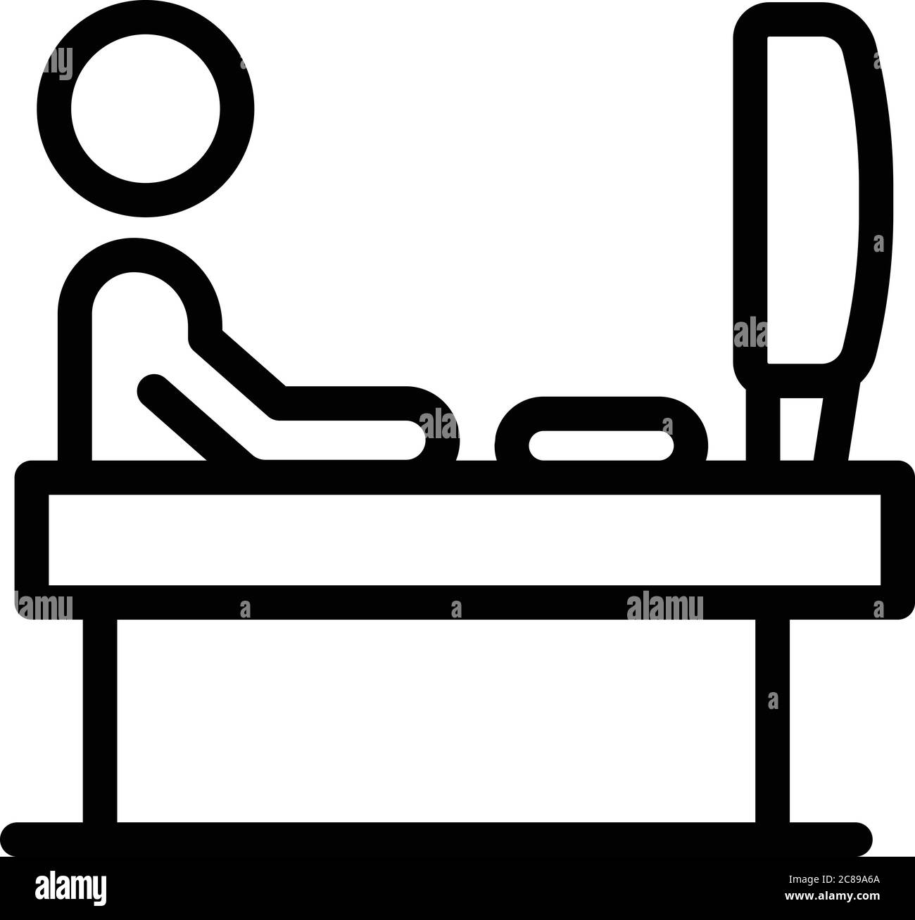 Workplace broker icon, outline style Stock Vector Image & Art - Alamy