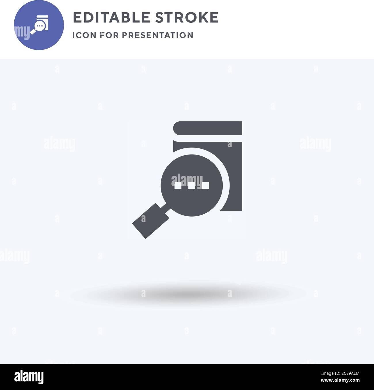 Notebook icon vector, filled flat sign, solid pictogram isolated on white, logo illustration. Notebook icon for presentation. Stock Vector