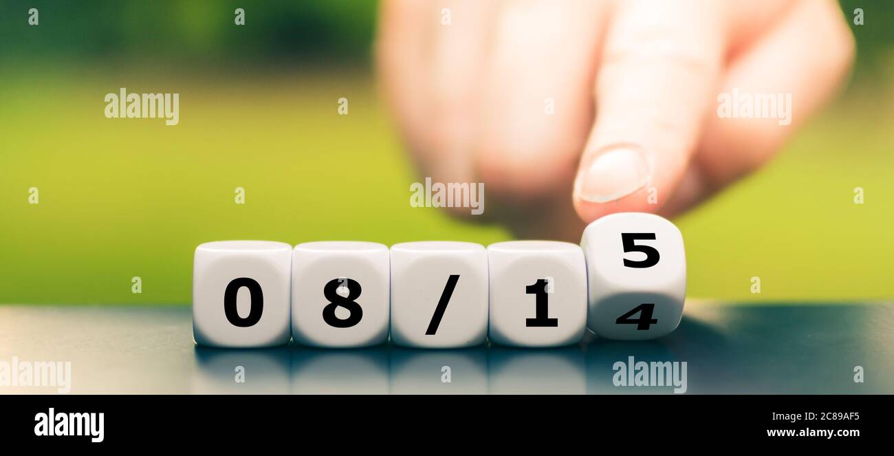 Dice form the number combination 08/15, which stands in Germany for