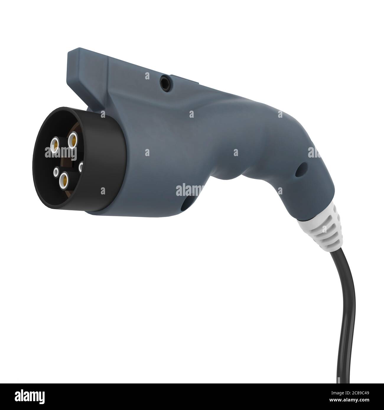 Electric Car Charging Plug Isolated Stock Photo Alamy