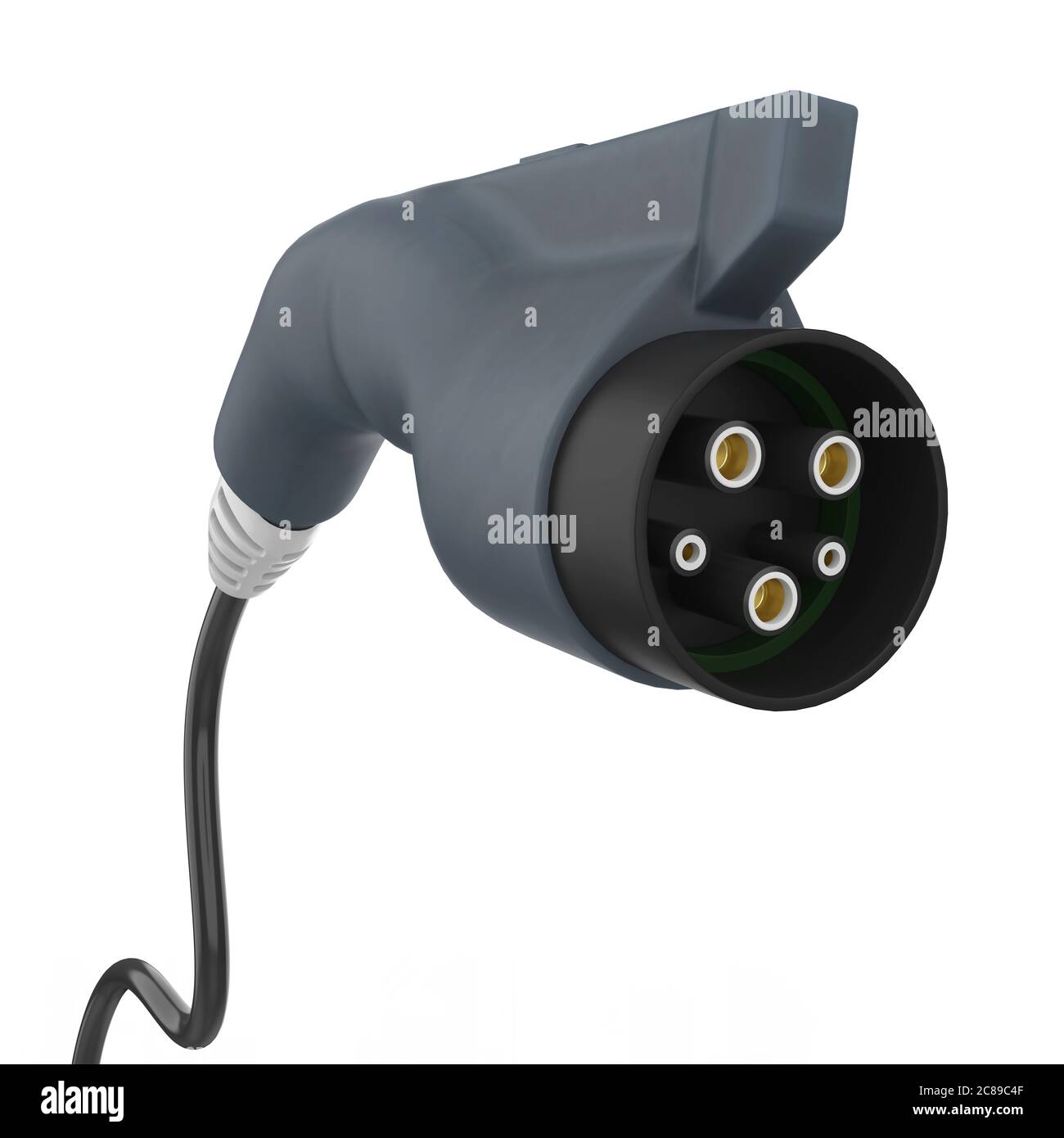 Electric Car Charging Plug Isolated Stock Photo Alamy