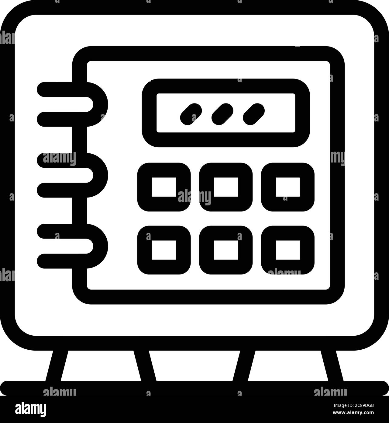 Broker money safe icon, outline style Stock Vector Image & Art - Alamy