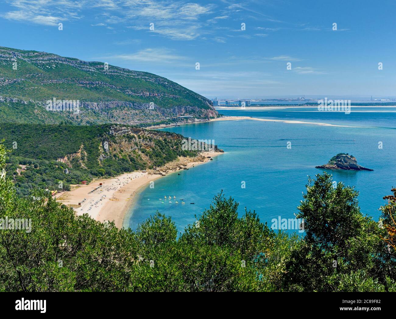 praia da pontinha da Arrabida, Setubal Stock Photo