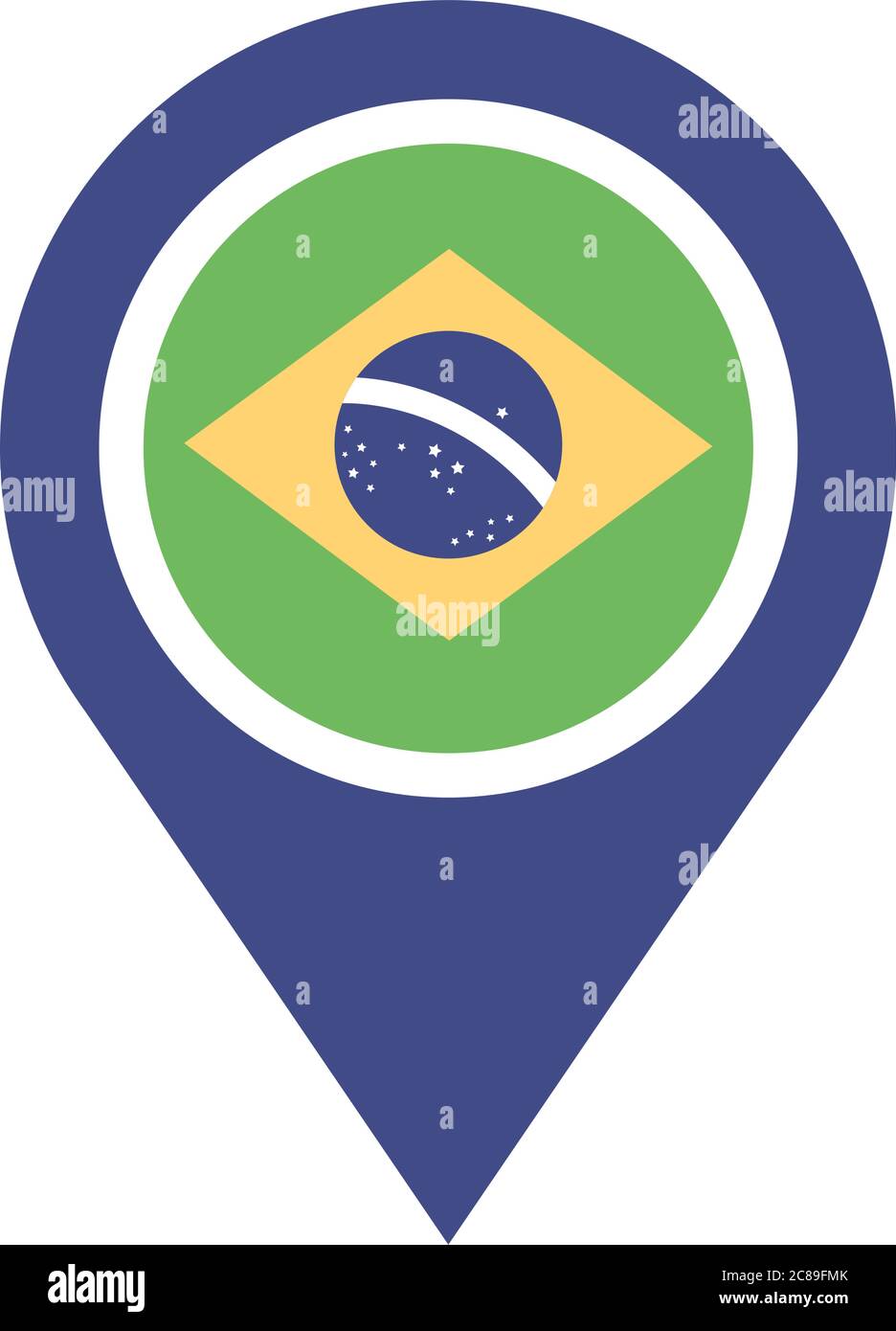 Brazil pin Stock Vector Images - Alamy