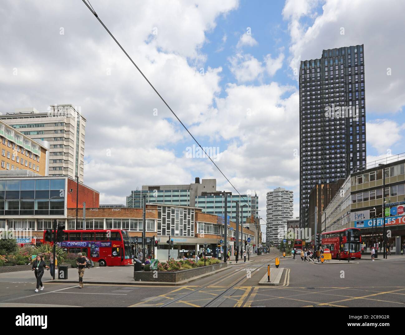 Croydon Town Centre Junction Of Wellesley Road And George Street 