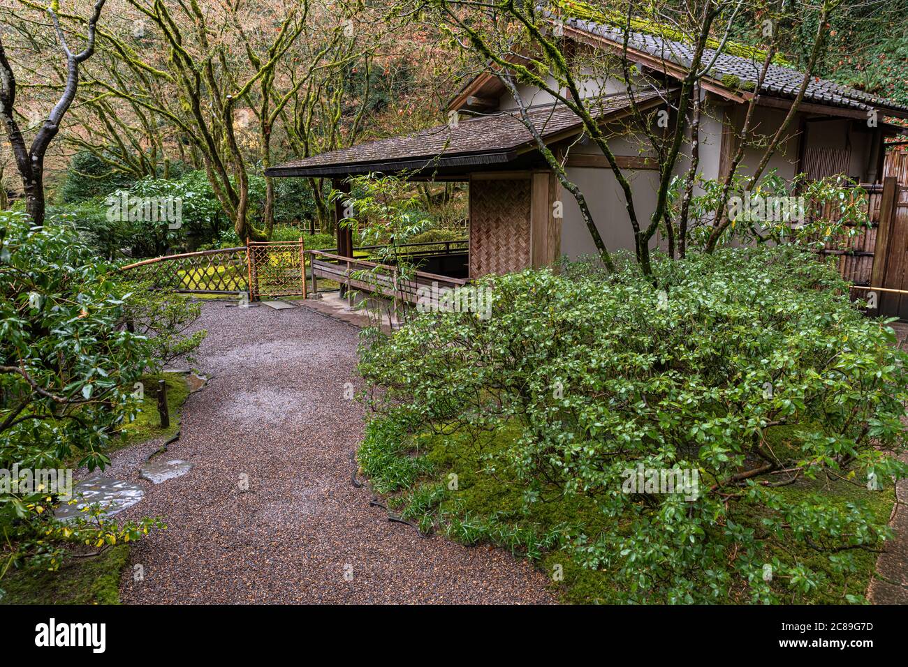 House for Tea Ceremony in a Japanese Garden Stock Photo Alamy