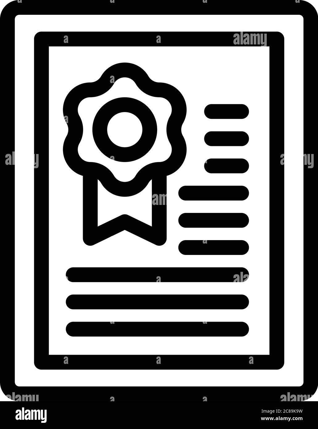 Broker diploma icon, outline style Stock Vector Image & Art - Alamy