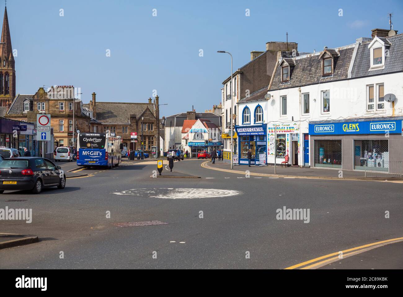 Largs Main Street, North Ayrshire, Scotland, UK Stock Photo Alamy