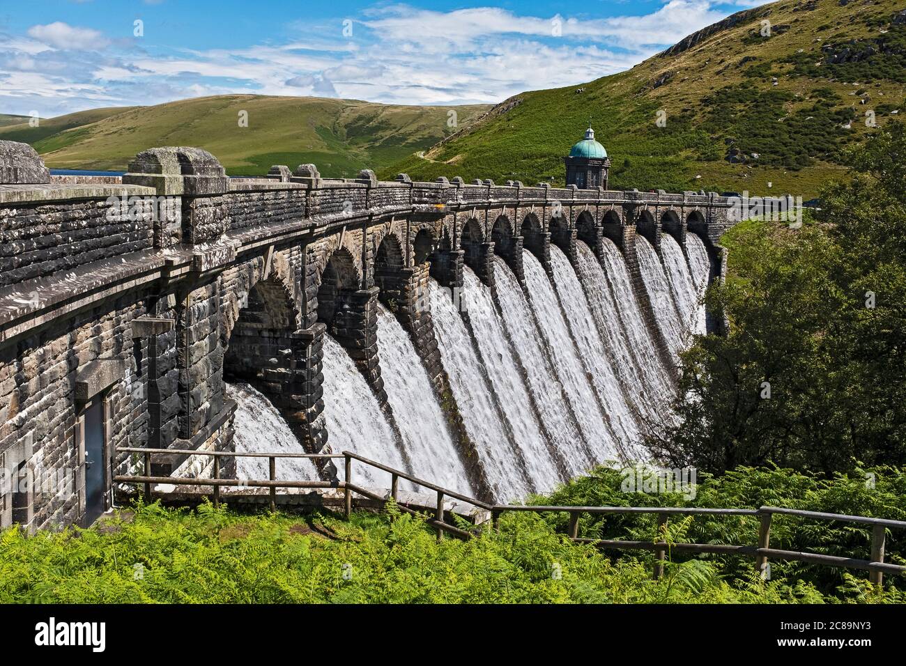 Elan Valley Dams, Powys, Wales, UK Stock Photo