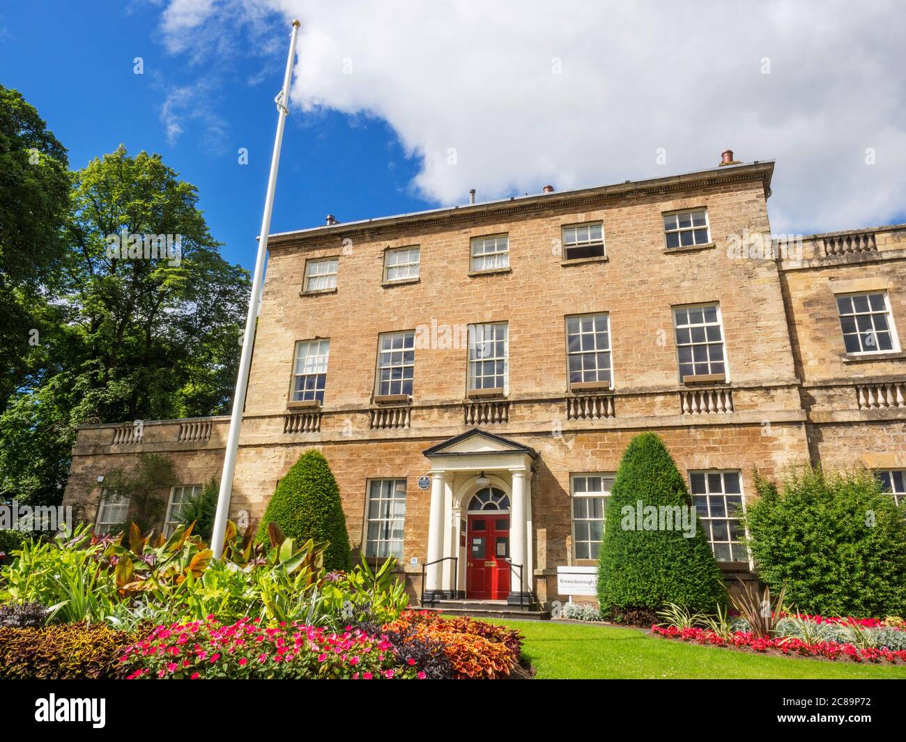 Knaresborough House a late C18 town house now town council offices in Knaresborough North Yorkshire England Stock Photo