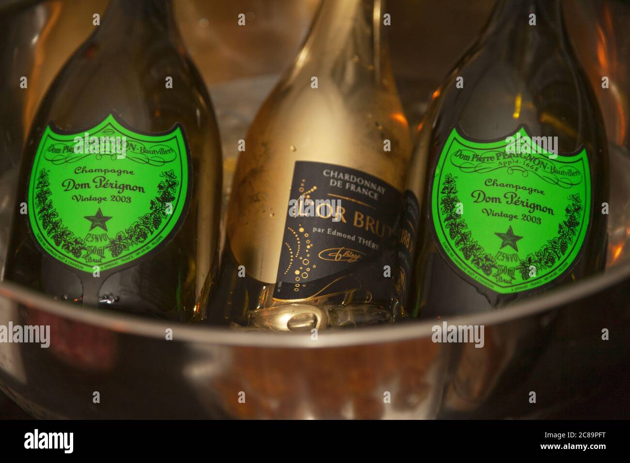 Dom Perignon Champagne bottle Stock Photo - Alamy