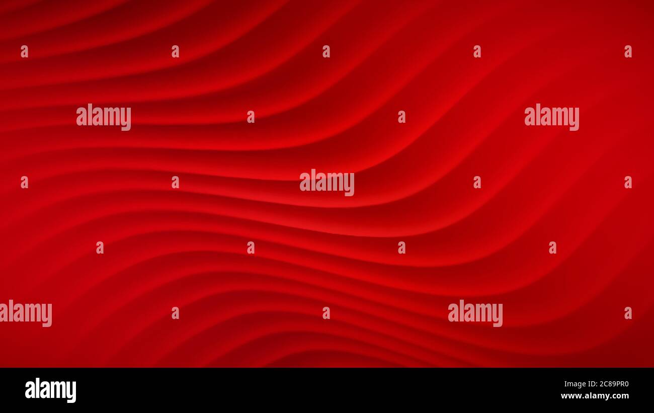 Abstract background with wavy lines in red colors Stock Vector Image ...