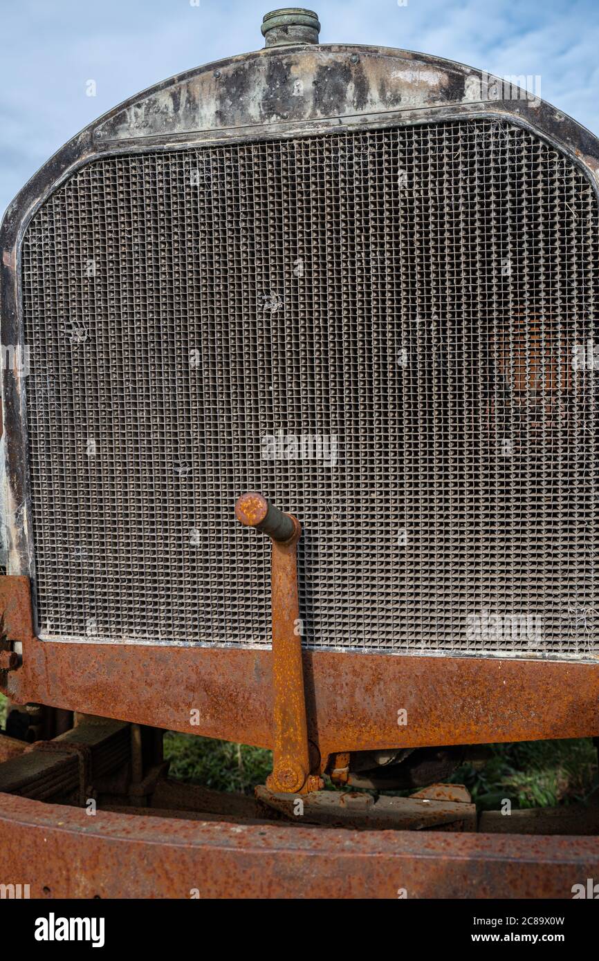Front of an Old Vintage Car, OR Stock Photo - Alamy