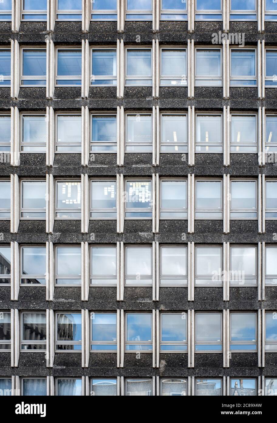 Argyle House, Edinburgh - a sixties building of brutalist architecture, once home to various Government departments and now commercial office space. Stock Photo