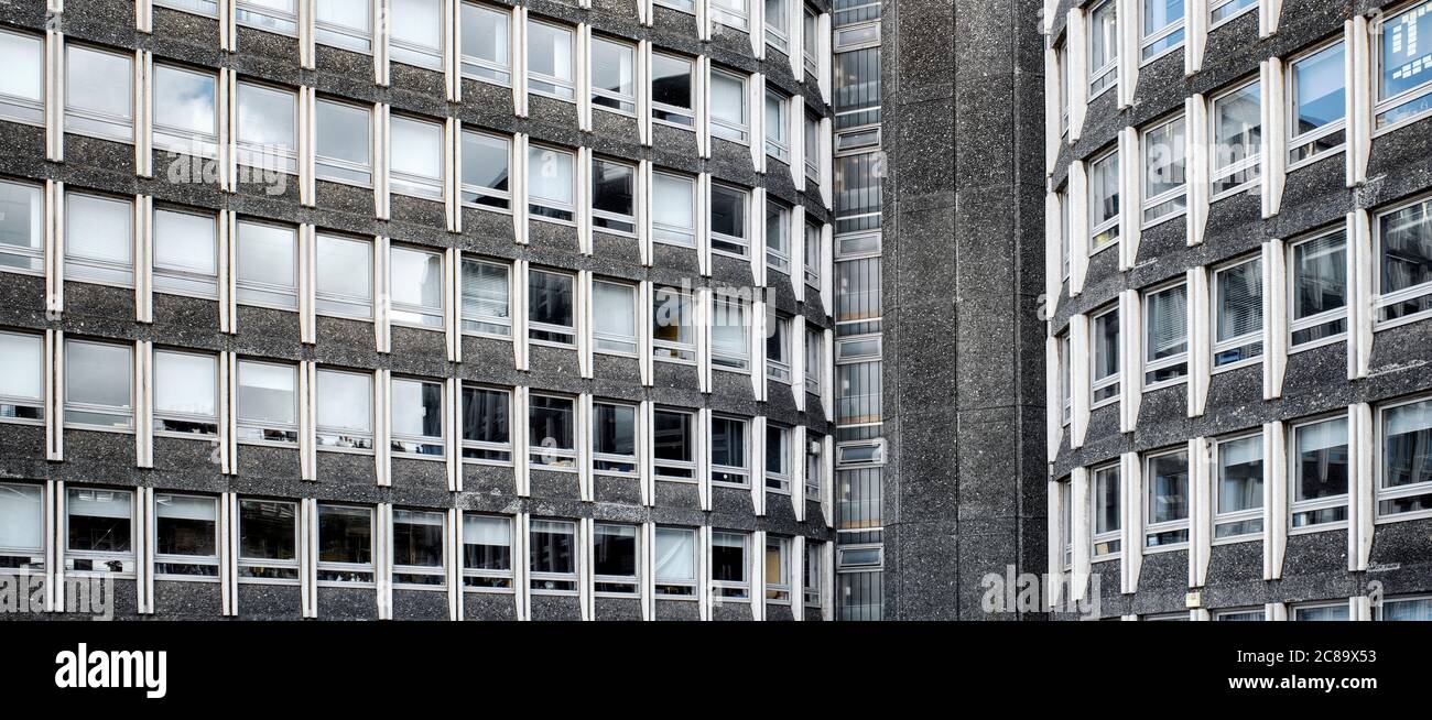 Argyle House, Edinburgh - a sixties building of brutalist architecture, once home to various Government departments and now commercial office space. Stock Photo