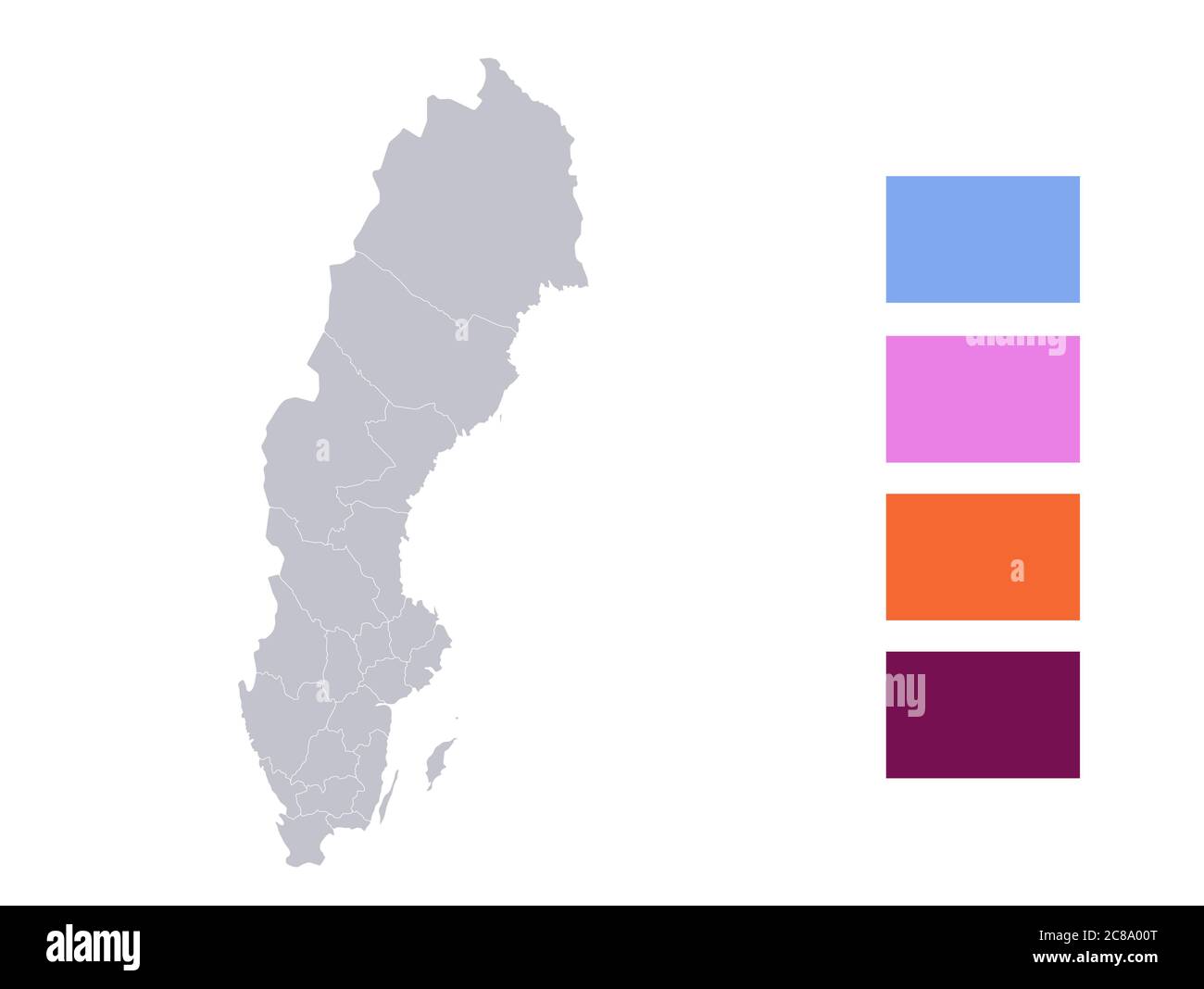 Infographics Of Sweden Map Individual Regions Blank Stock Photo Alamy Infographics Of Sweden Map Individual Regions Blank 2C8A00T 