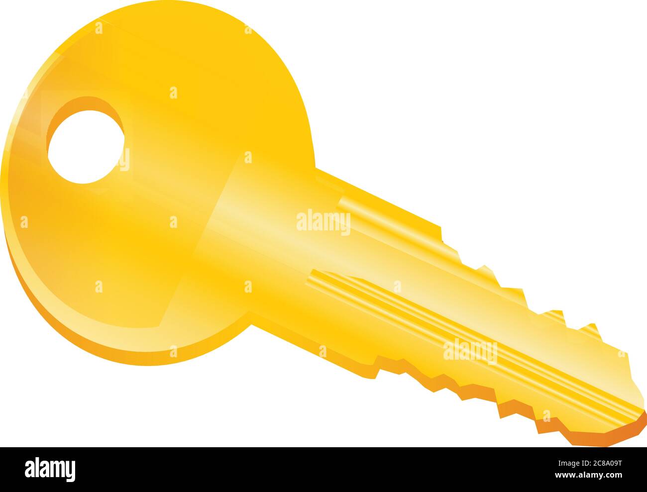 Key Symbol Door Lock Safety Vector Illustration Stock Vector Image