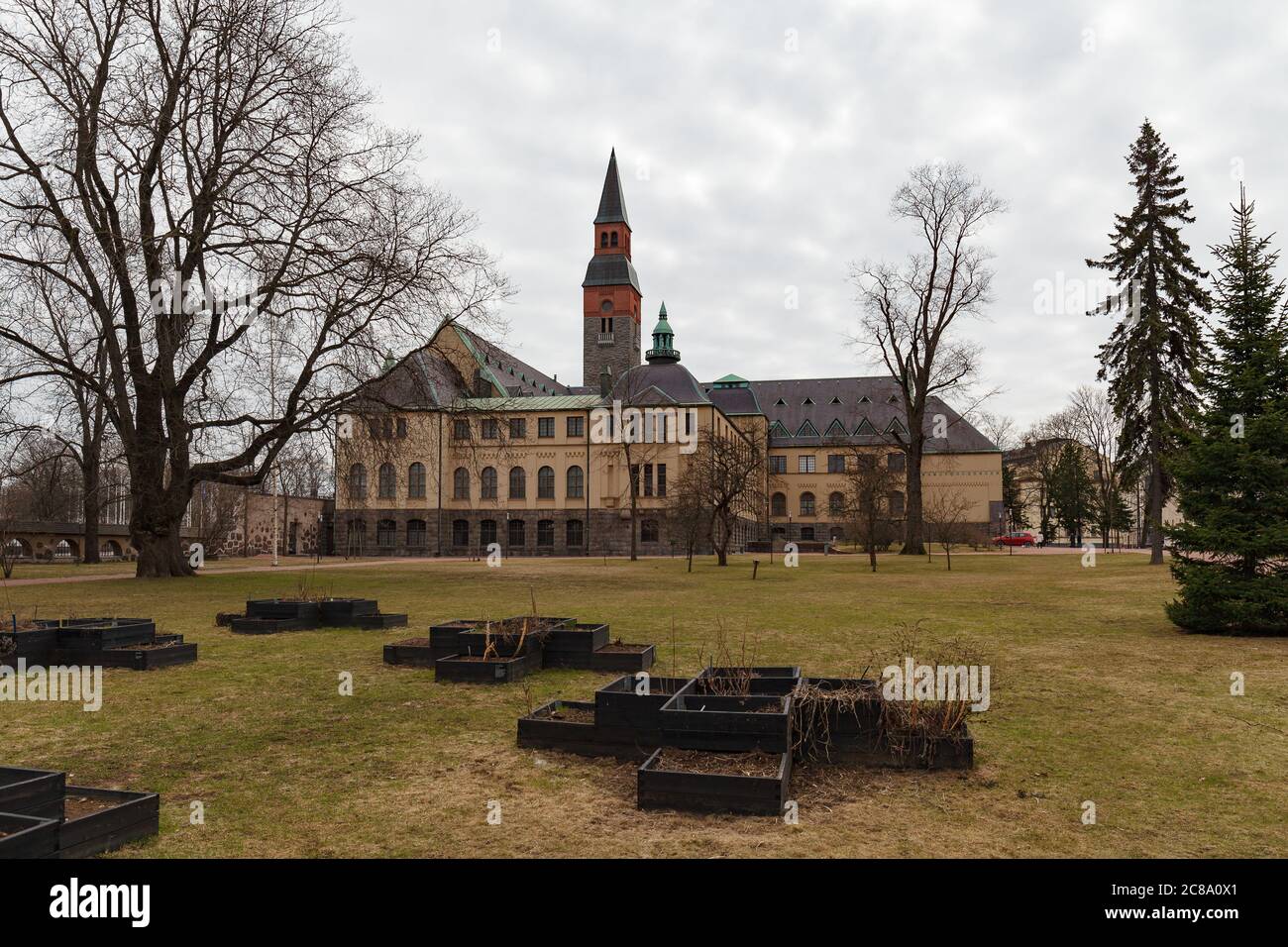 National Museum of Finland in Helsinki. Moody weather Stock Photo - Alamy