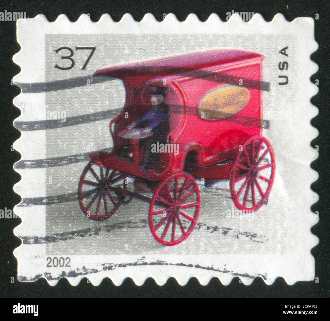 UNITED STATES - CIRCA 2002: stamp printed by United states, shows car