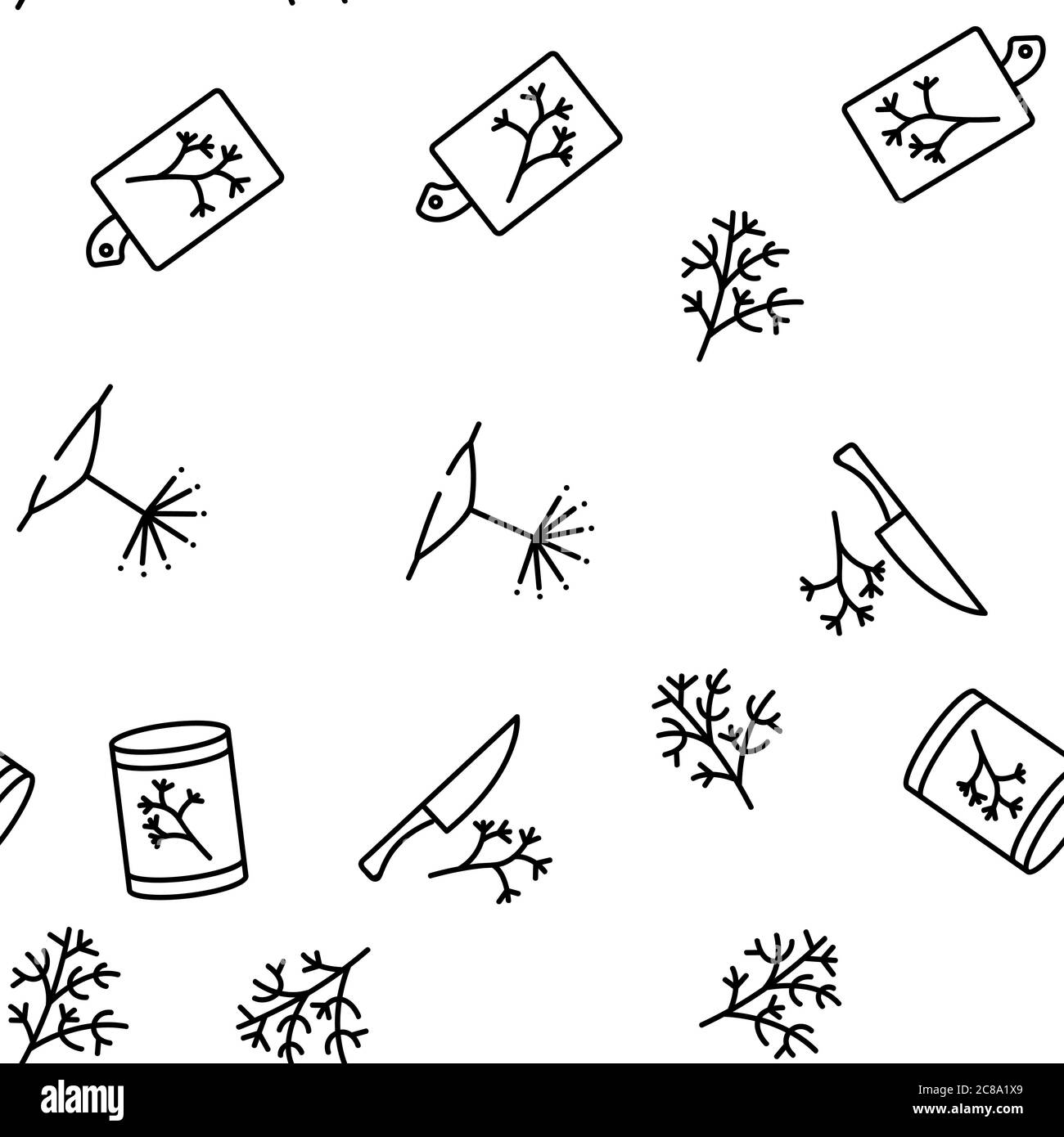 Fennel SVG, Kitchen Herb Line Art, Stamp Graphic by GaborStudioDesign ·  Creative Fabrica