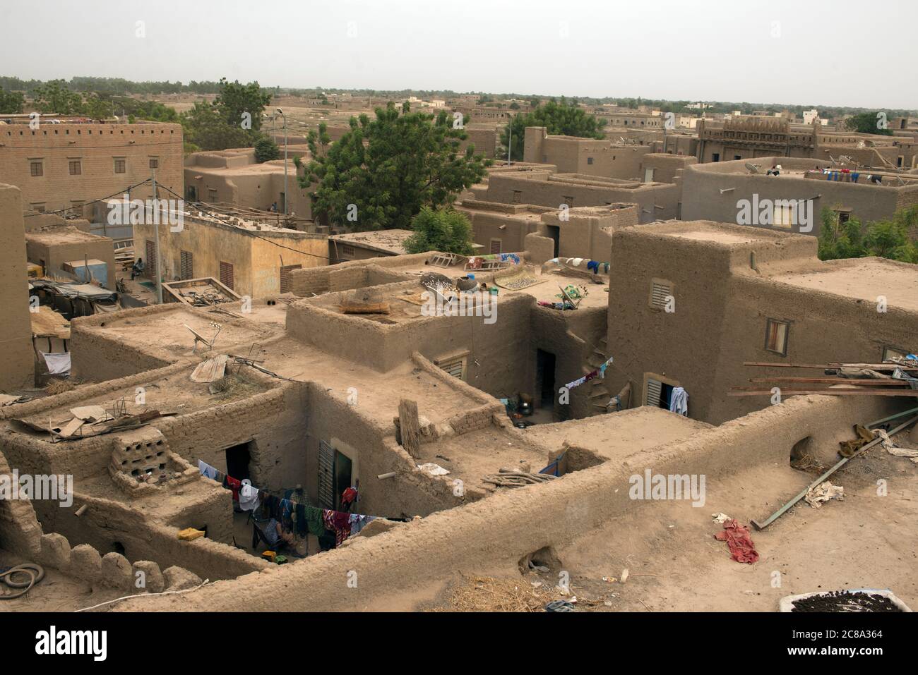 Houses built from mud in Djenne, Mali, West Africa Stock Photo Alamy