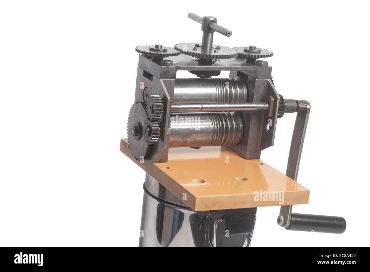 Jewelry rolling mill tool press Stock Photo Alamy