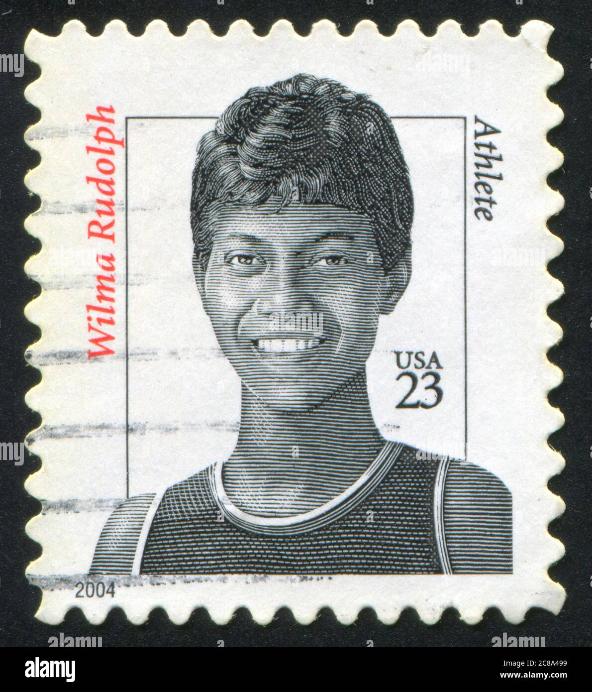 UNITED STATES - CIRCA 2004: stamp printed by United states, shows Wilma Rudolph, Athlete, circa 2004 Stock Photo