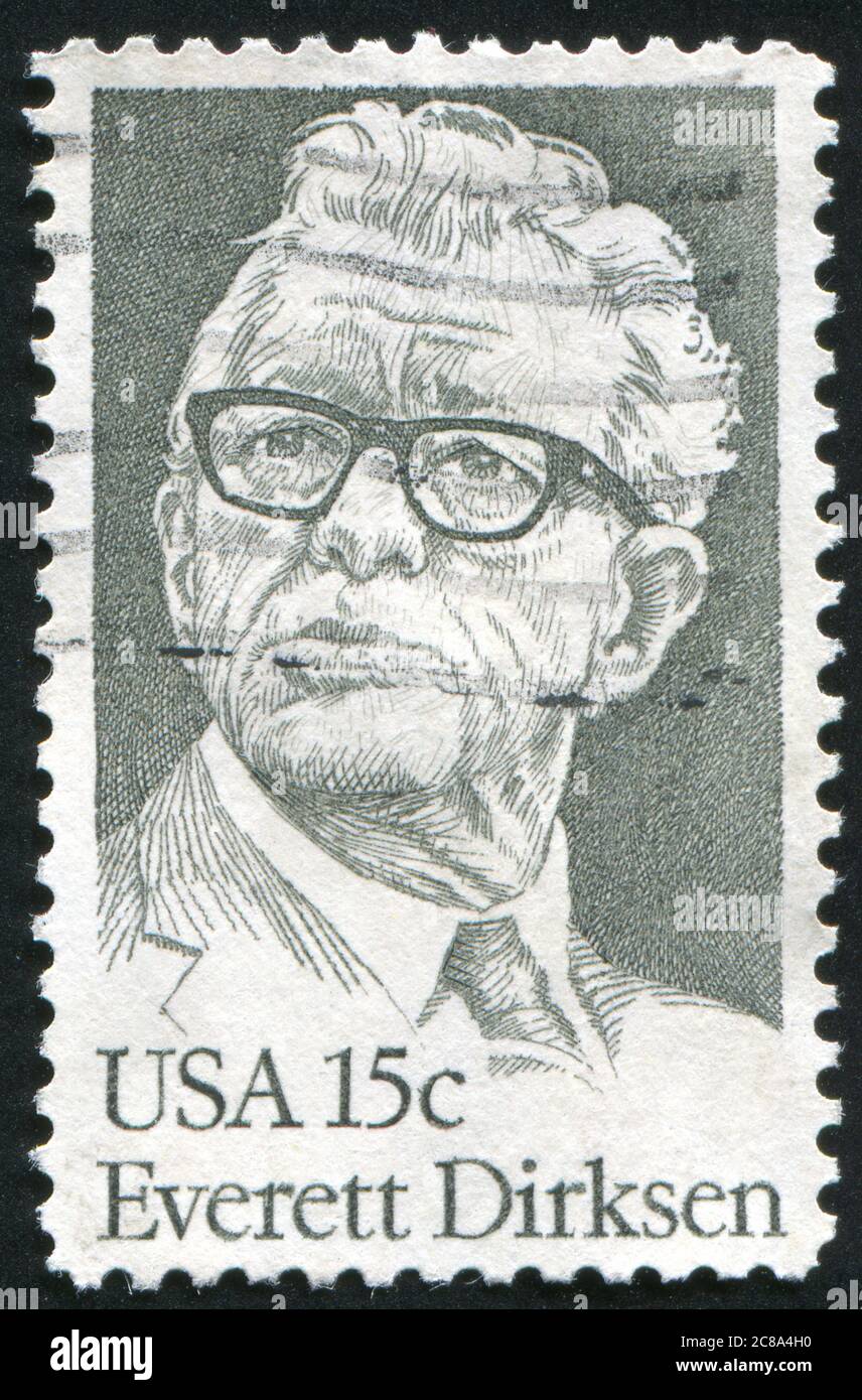 UNITED STATES - CIRCA 1981: stamp printed by United states, shows Everett Dirksen, circa 1981 Stock Photo